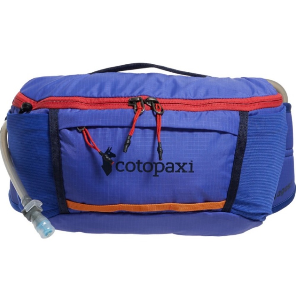 Cotopaxi Lagos 5L Hydration Hip Pack 68oz Reservoir Amethyst Blue Violet Hiking